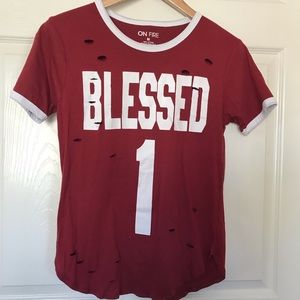 Long shirt with short sleeves